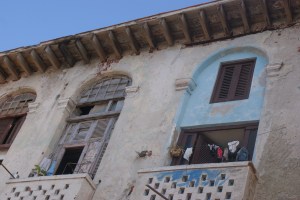 Clothes line in cuba